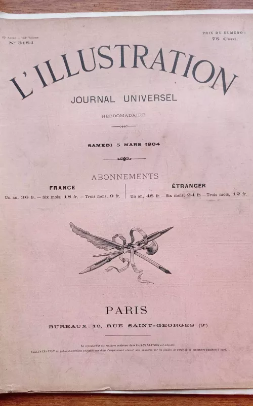 L'ILLUSTRATION JOURNAL UNIVERSEL N° 3184 - Autorių Kolektyvas, knyga 2