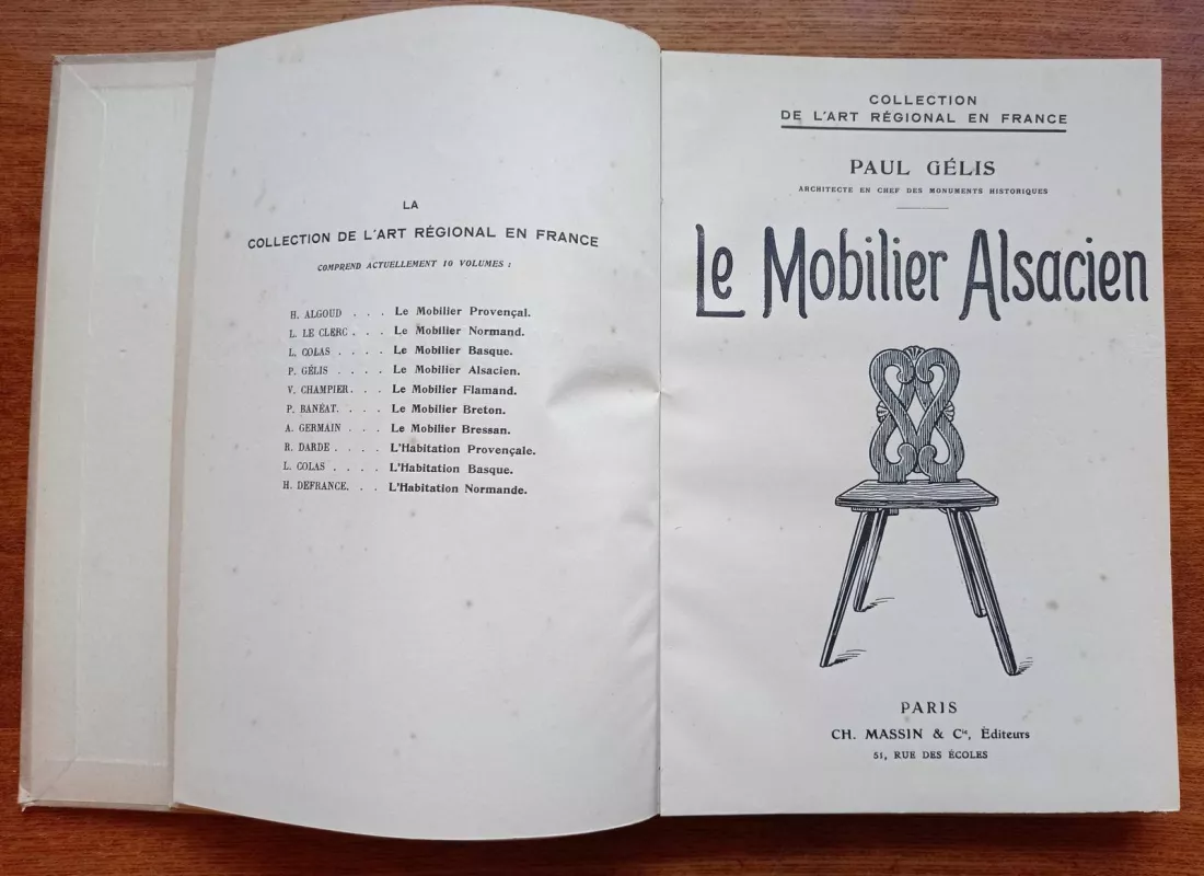 Le mobilier alsacien - Paul Gélis, knyga 3