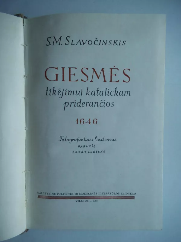 Giesmės - S.M. Slavočinskis, knyga 4