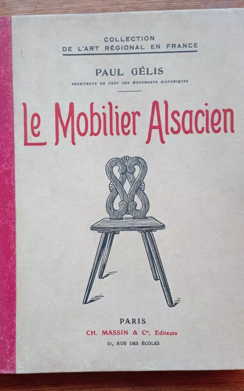 Le mobilier alsacien - Paul Gélis, knyga 2