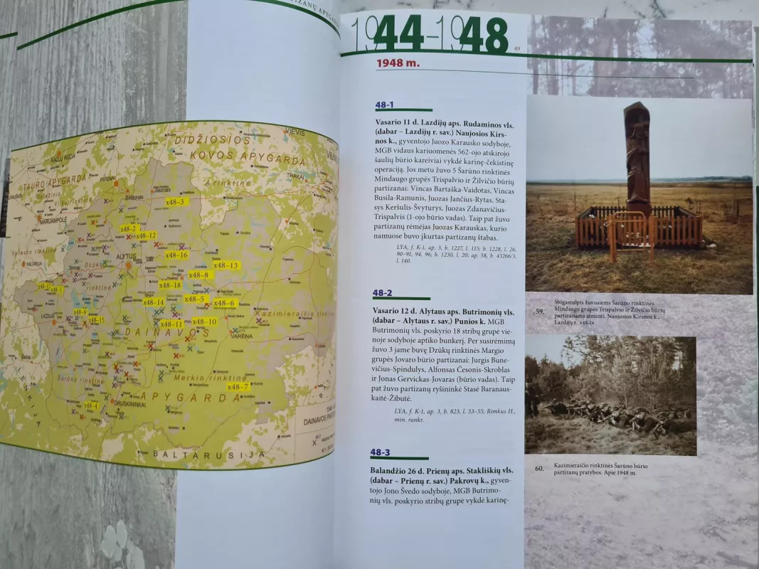 Pietų Lietuvos partizanų sritis. Atlasas: Dainavos ir Tauro apygardos - Dalia Kuodytė, knyga 3