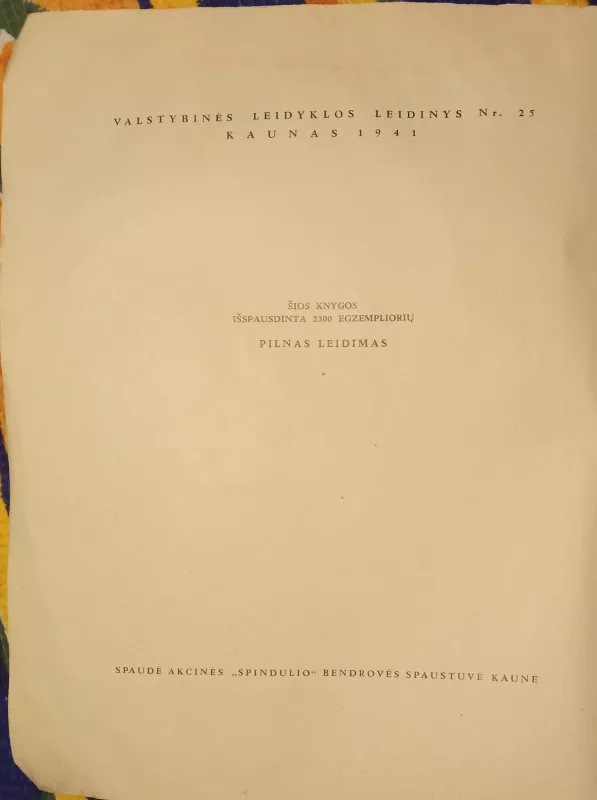 K.Donelaitis Metai,1941 m - Kristijonas Donelaitis, knyga 4