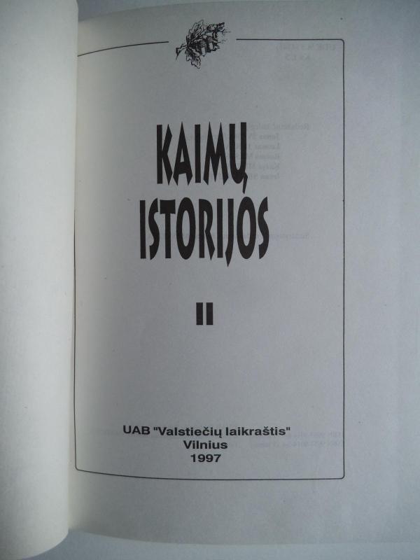 Kaimų istorijos II knyga - Romas Masteika, knyga 3