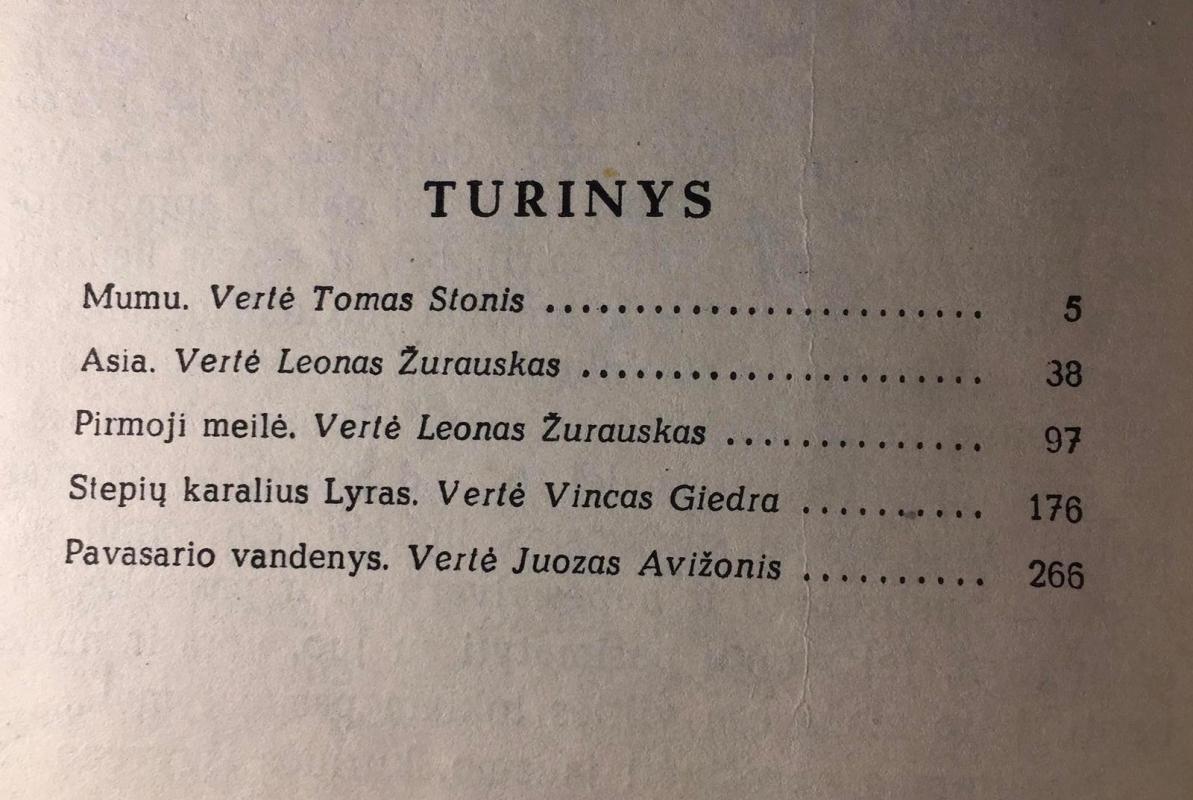 Pirmoji meilė - I. Turgenevas, knyga 3