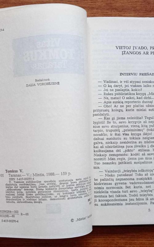 Taranas - Vitas Tomkus, knyga 3