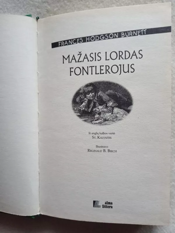 Mažasis lordas Fontlerojus - Frances Hodgson Burnett, knyga