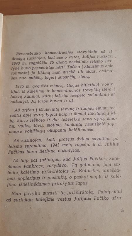 Žodis prieš mirtį - Julius Fučikas, knyga 4