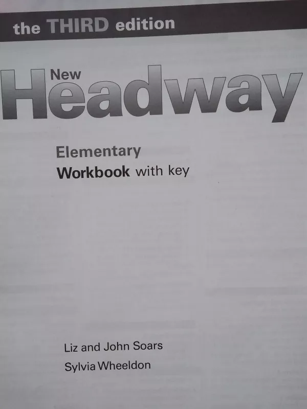 New Headway Elementary. Workbook with key - Autorių Kolektyvas, knyga 4