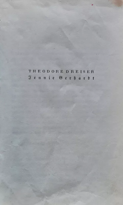 Jennie Gerhardt - Theodore Dreiser, knyga 2