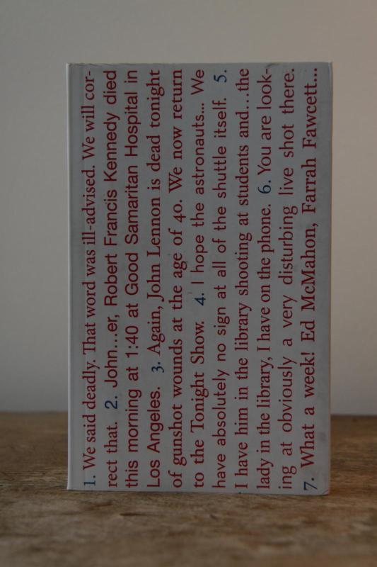 Seven American Deaths And Disasters - Kenneth Goldsmith, knyga