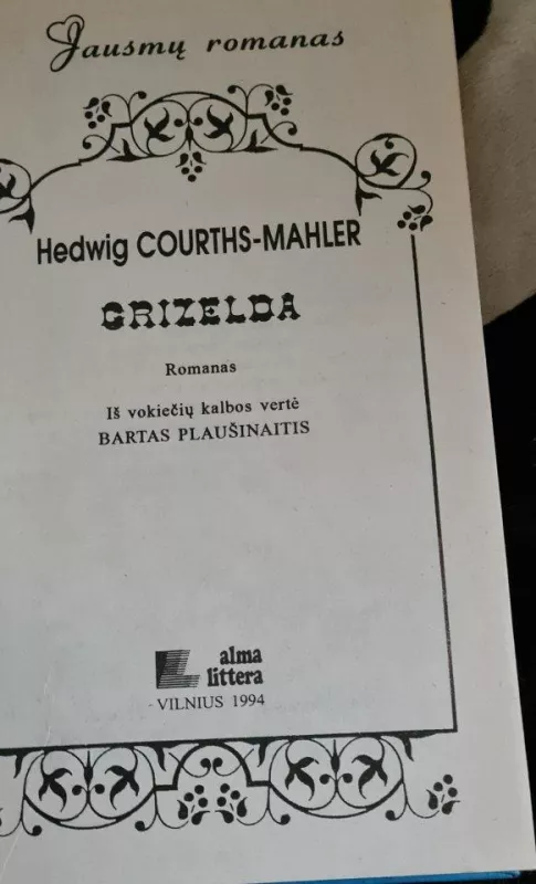 Grizelda - Hedwig Courths-Mahler, knyga