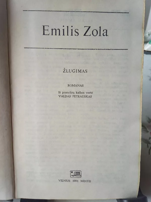 Žlugimas - Emilis Zola, knyga 3