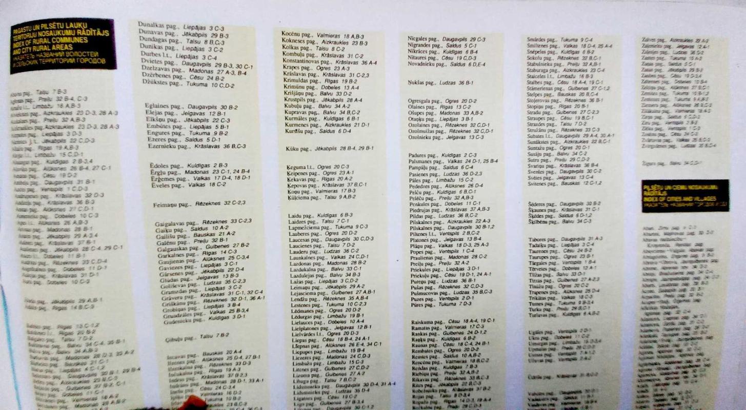 Latvijas autoceļu atlants - Autorių Kolektyvas, knyga 4