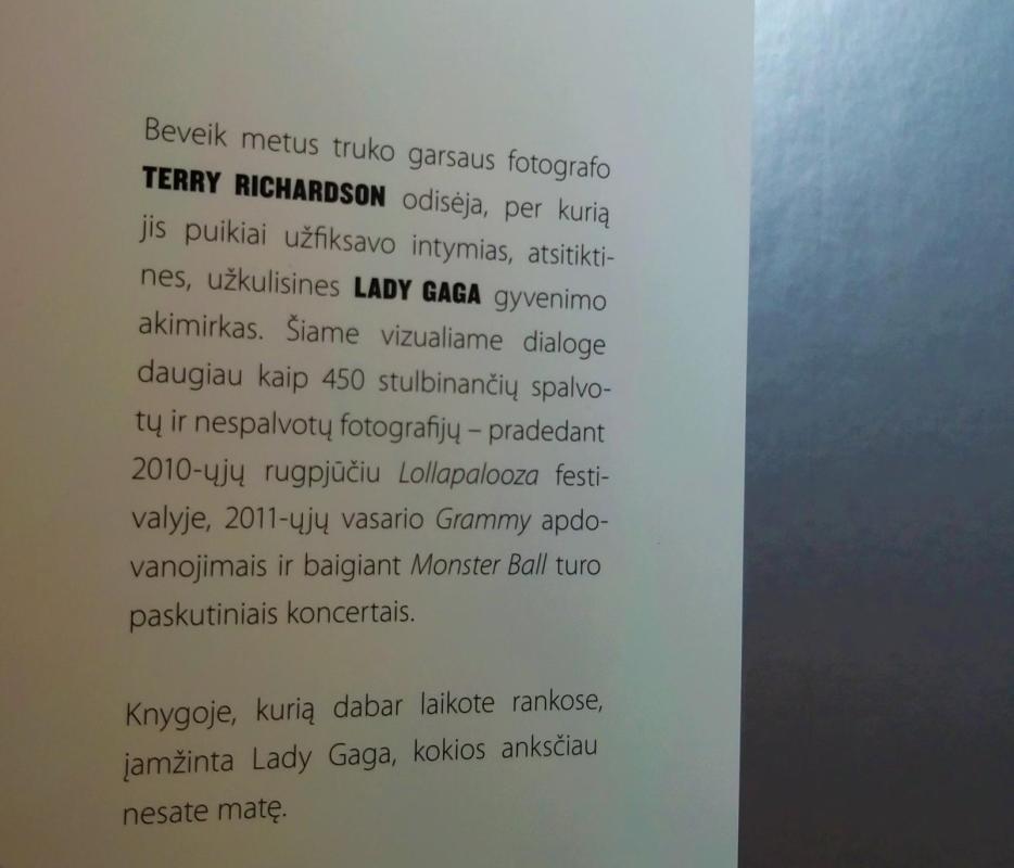 Lady Gaga: oficialus fotografijų albumas - Terry Richardson, knyga 3