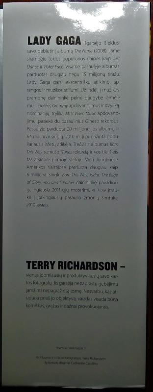 Lady Gaga: oficialus fotografijų albumas - Terry Richardson, knyga 2