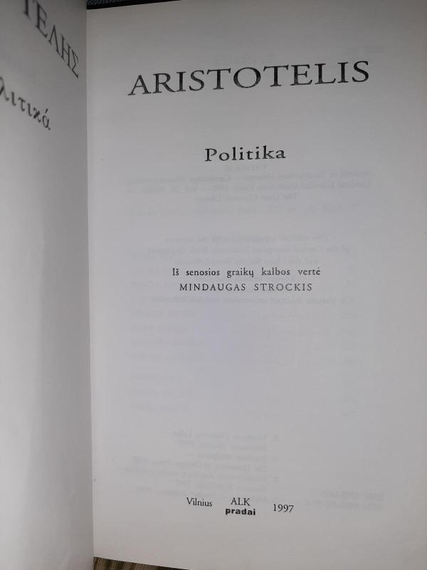 Politika -  Aristotelis, knyga 3