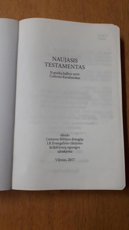 NAUJASIS TESTAMENTAS - Autorių Kolektyvas, knyga 2