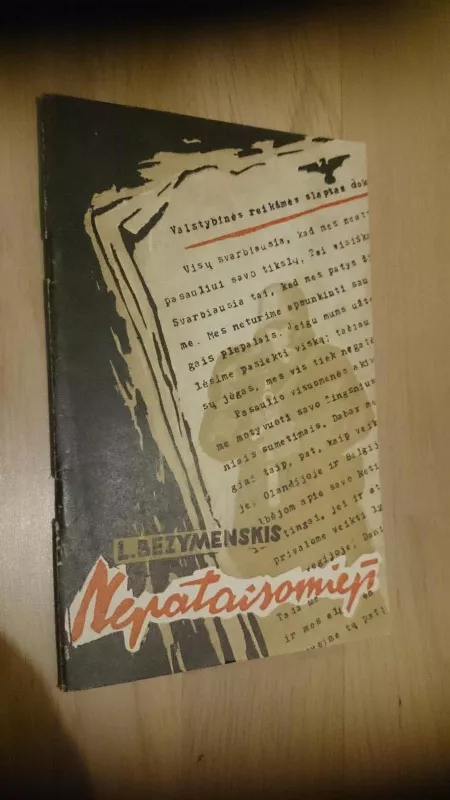Nepataisomieji - Levas Bezymenskis, knyga