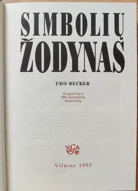 Simbolių žodynas - Udo Becker, knyga 3