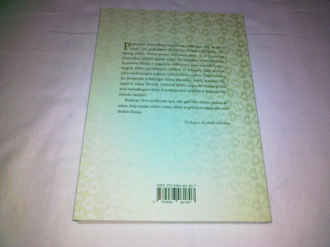 Džiaukitės viltyje. Trečiadienio katechezės apie viltį - Pranciškus Popiežius, knyga 2