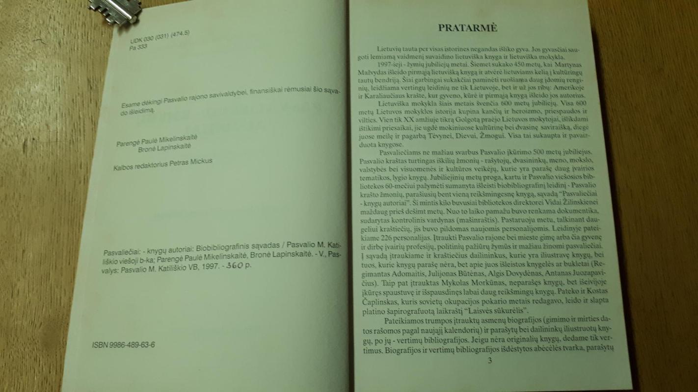 Pasvaliečiai-knygų autoriai - Paulė Mikelinskaitė, knyga 3