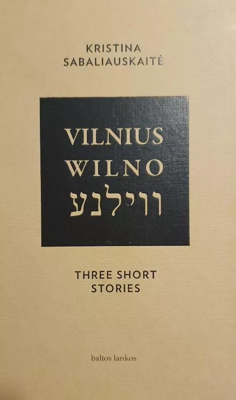 Vilnius. Wilno. Vilna. Three Short Stories - Sabaliauskaitė Kristina, knyga