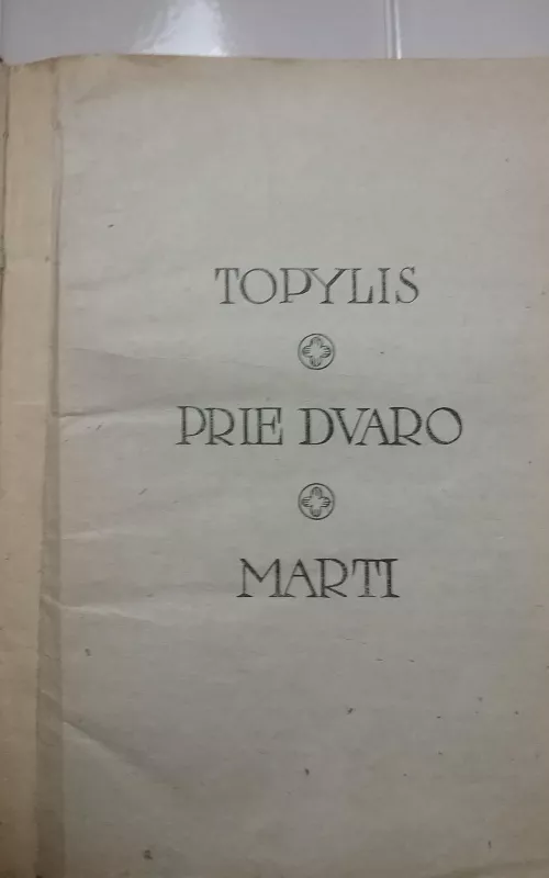 Topylis,Prie dvaro,Marti - Autorių Kolektyvas, knyga 2