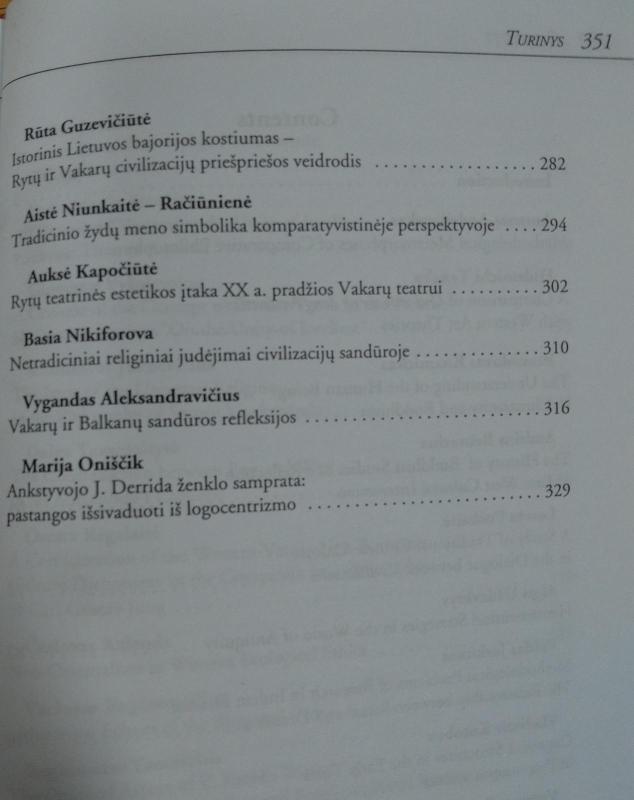 RYTAI - VAKARAI: KULTŪRŲ SĄVEIKA - Autorių Kolektyvas, knyga 2
