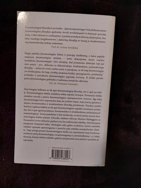Fenomenologinė filosofija ir jos šešėlis - Autorių Kolektyvas, knyga