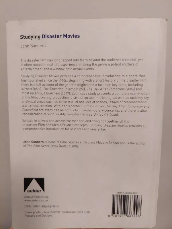 Studying Disaster Movies - John Sanders, knyga