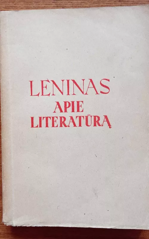Apie literatūrą - V. I. Leninas, knyga 2