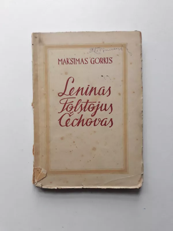 Leninas Tolstojus Čechovas - Maksimas Gorkis, knyga