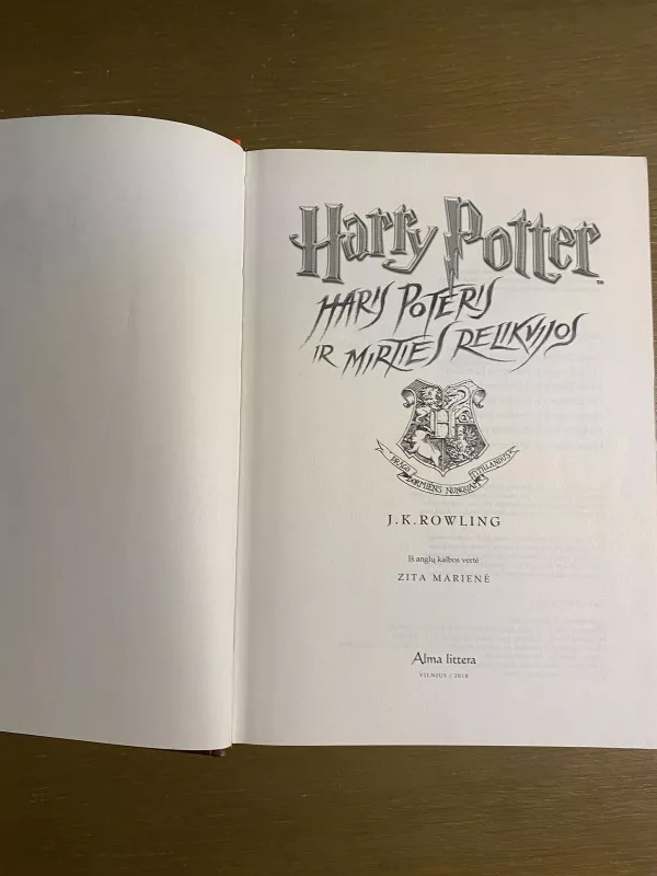 Haris Poteris ir mirties relikvijos - Rowling J. K., knyga