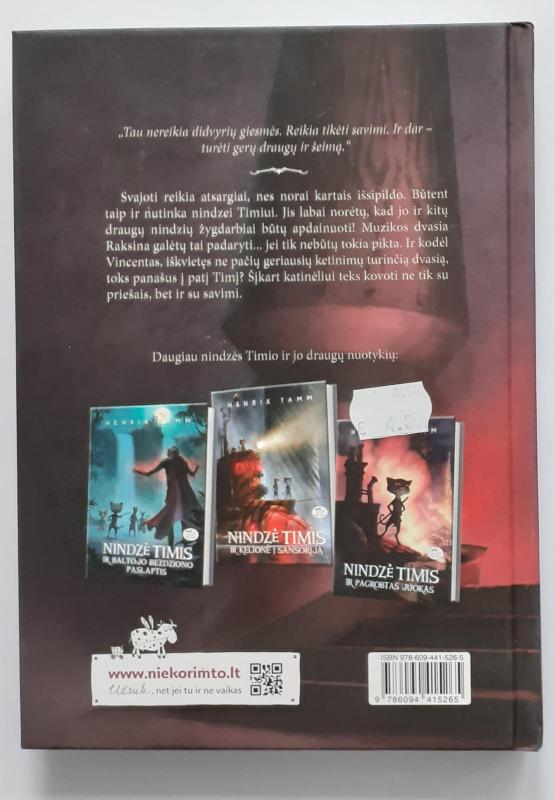 Nindzė Timis ir dingusių dainų kambarys - Henrik Tamm, knyga 3
