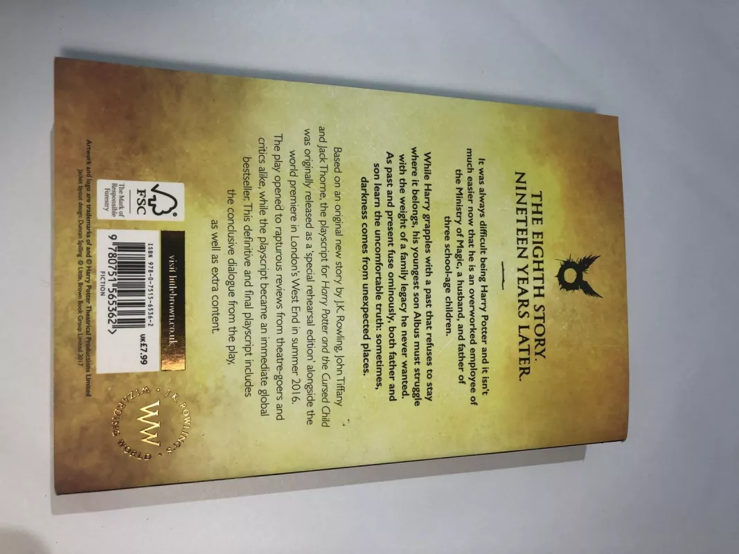 Harry Potter and cursed child - Rowling J. K., knyga
