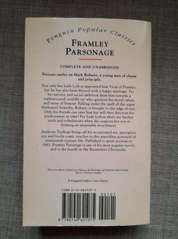 Framley Parsonage - Anthony Trollope, knyga 3