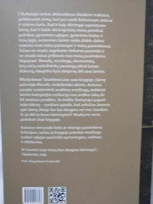 Apie laimę - Wladyslaw Tatarkiewicz, knyga 3