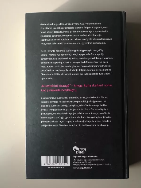 Nuostabioji draugė (serijos "Neapolietiška saga" 1-oji knyga) - Elena Ferrante, knyga