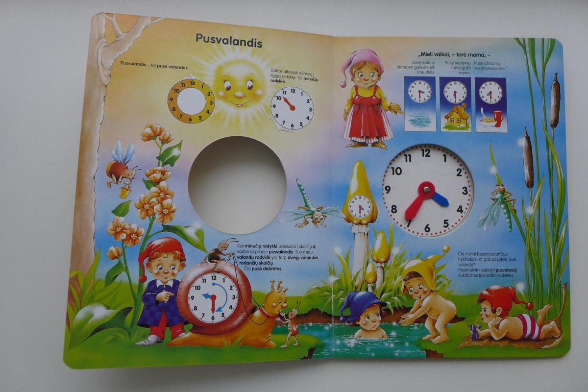 Mokomės pažinti valandas drauge su nykštukais - Lenka Wurzel, knyga 5