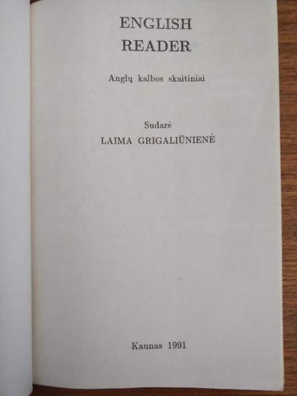 English Reader - Laima Grigaliūnienė, knyga 5