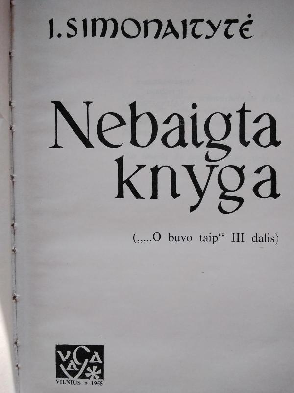 Nebaigta knyga - Ieva Simonaitytė, knyga 2