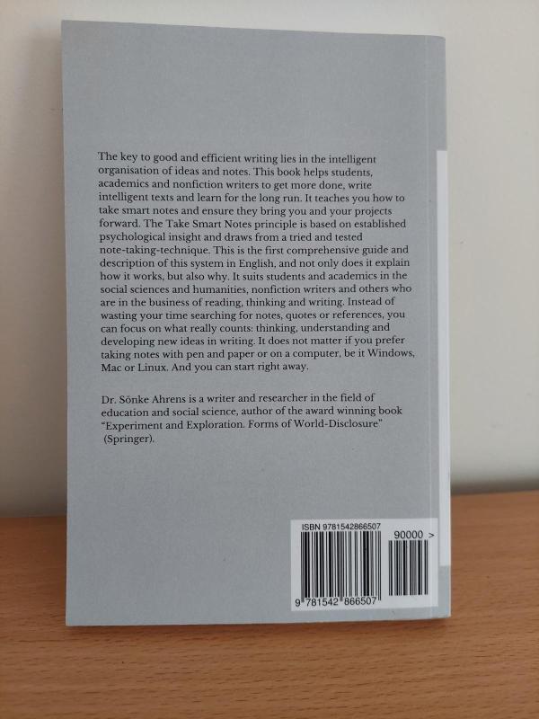 How to Take Smart Notes - Sonke Ahrens, knyga