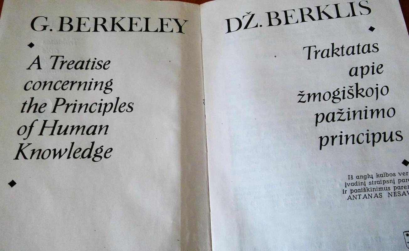 Traktatas apie žmogiškojo pažinimo principus - Džordžas Berklis, knyga 4