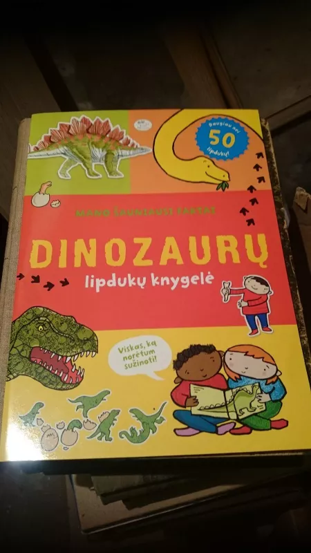 Dinozaurų lipdukų knygelė - Autorių Kolektyvas, knyga 3