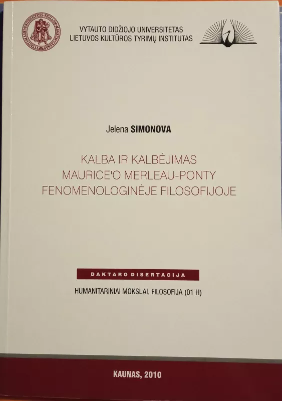 Kalba ir kalbėjimas - Jelena Simonova, knyga