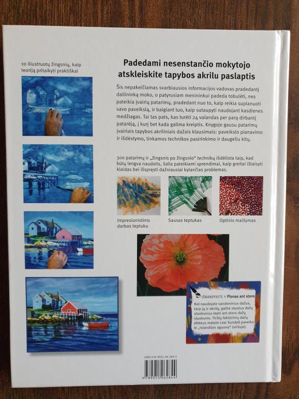 Tapyba akrilu 300 patarimų ir tapymo metodų. - Gill Barron, knyga