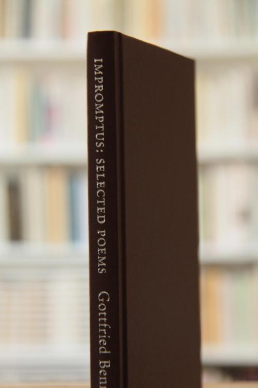 Impromptus: selected poems (hardcover) - Gottfried Benn, knyga 3