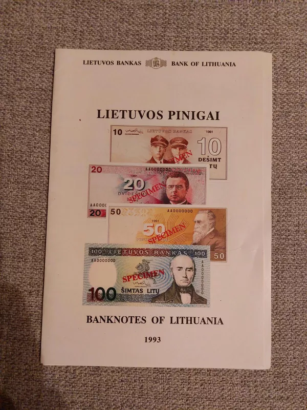 Lietuvos pinigai – Banknotes of Lithuania - Autorių Kolektyvas, knyga 4