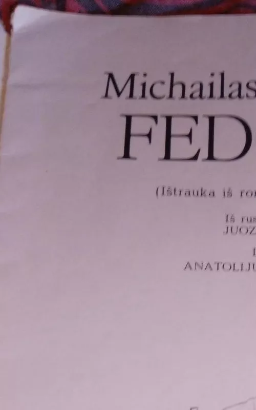 Fedotka - Michailas Šolochovas, knyga 2