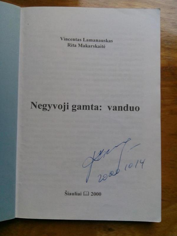 Negyvoji gamta: Vanduo - Vincentas Lamanauskas, knyga 2